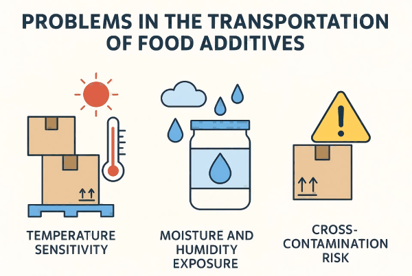Problems in the Transportation of Food Additives